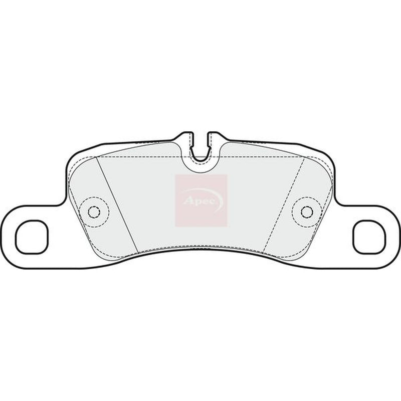 Apec Rear Brake Pad Set fits Porsche Cayenne 2002-2010 4.5 4.8