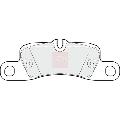 Apec Rear Brake Pad Set fits Porsche Cayenne 2002-2010 4.5 4.8
