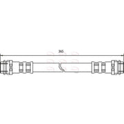 Apec Brake Hydraulic Hose Line Rear fits Mercedes-Benz A-Class 1997-2004