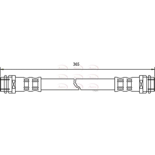 Apec Brake Hydraulic Hose Line inner HOS3211
