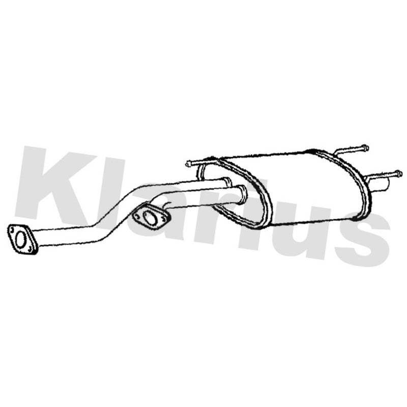 Klarius Box With Centre Pipe Centre fits Toyota Land Cruiser Amazon 1998-2007