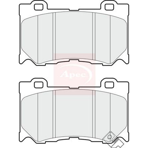 Apec Front Brake Pad Set fits Infiniti Fx 2008 on