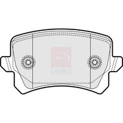 Apec Rear Brake Pad Set PD3845