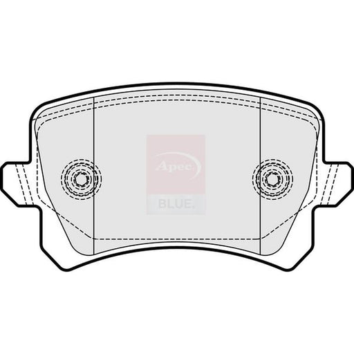 Apec Rear Brake Pad Set fits Audi Q3 2013-2018 2.5