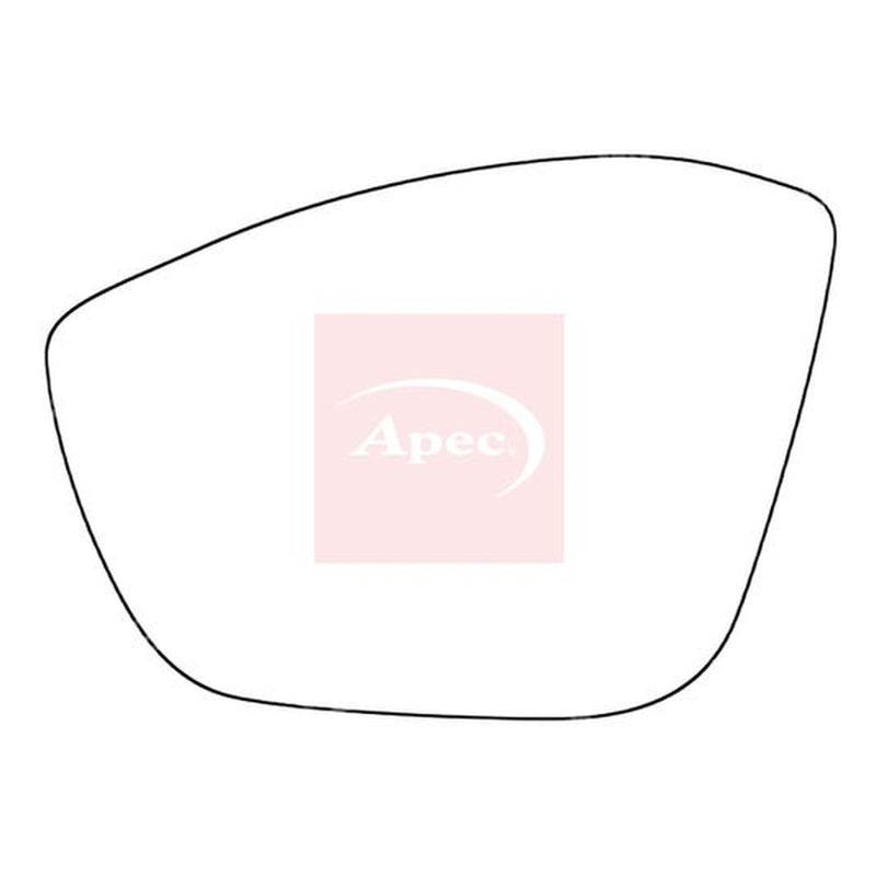 Apec Exterior Wing Mirror Glass Left fits Citroën C3 Aircross I 2017-2018