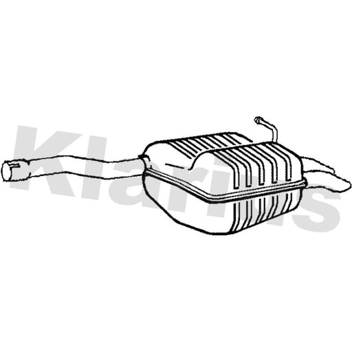 Klarius Box With Tail Pipe Rear fits VW Golf V 2007-2009 1.9