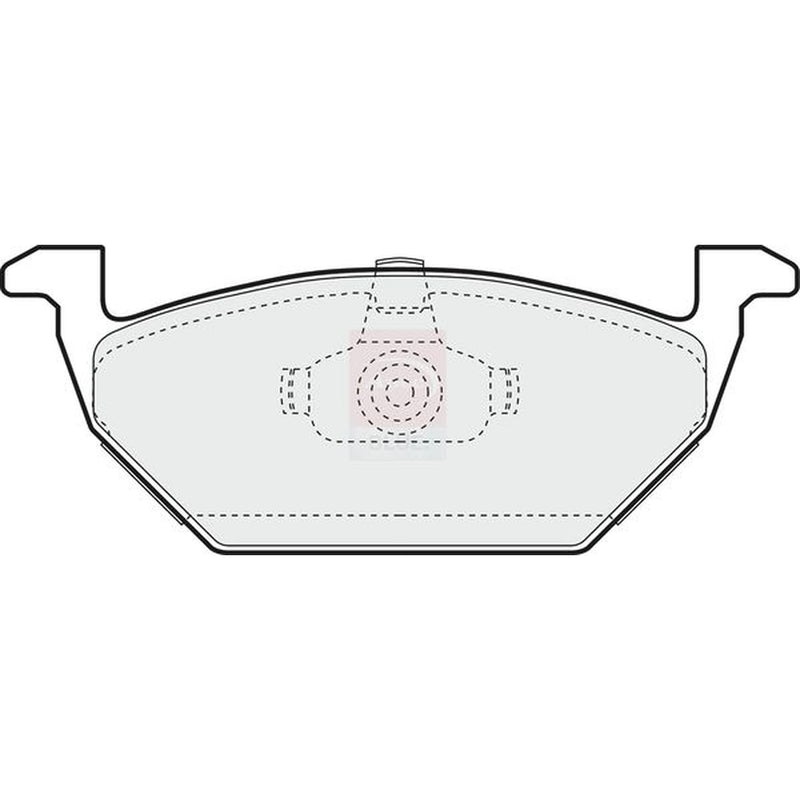Apec Front Brake Pad Set fits Audi A3 1996-2003 1.6 1.8 1.9