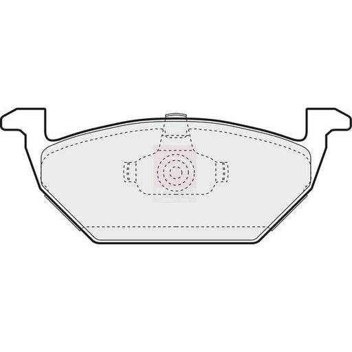 Apec Front Brake Pad Set fits Audi A3 1996-2003 1.6 1.8 1.9