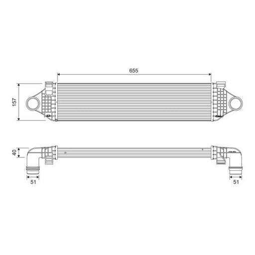 Valeo Intercooler (Charge Air Cooler) 818689
