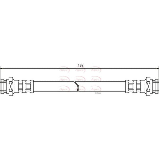 Apec Brake Hydraulic Hose Line outer HOS3472