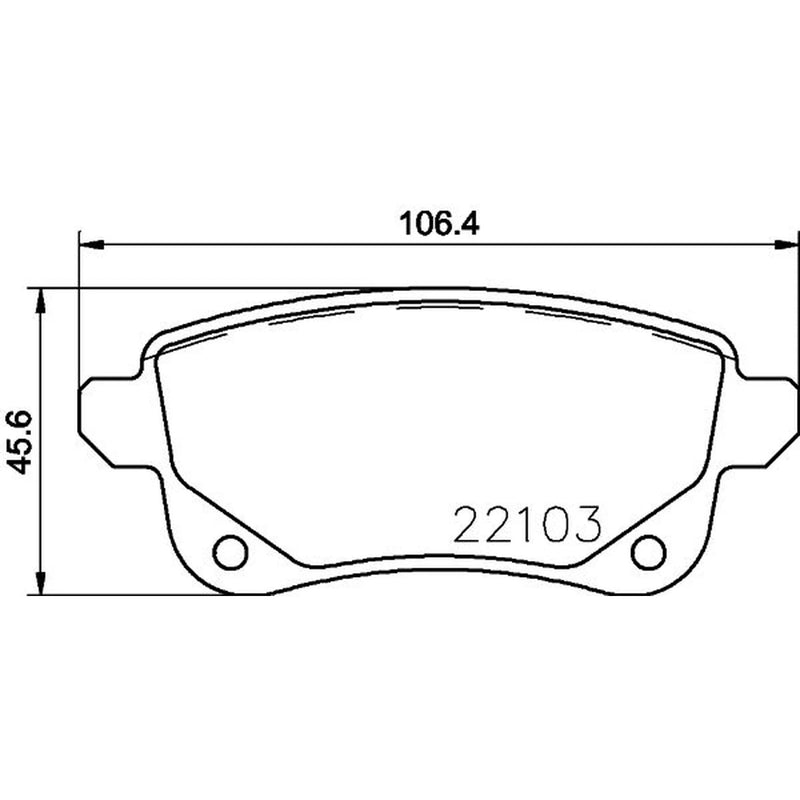 DON Rear Brake Pad Set fits Mitsubishi Asx 2023 on 1.6