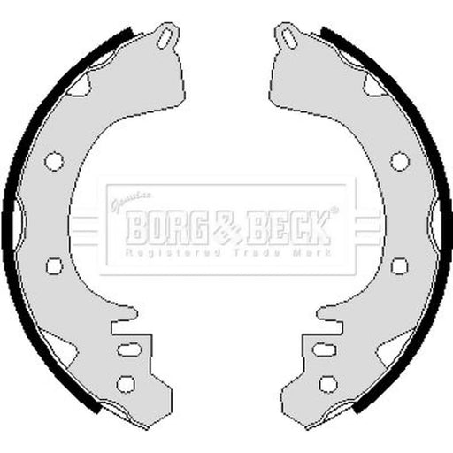 Borg & Beck Brake Shoe Set Axle Kit BBS6098