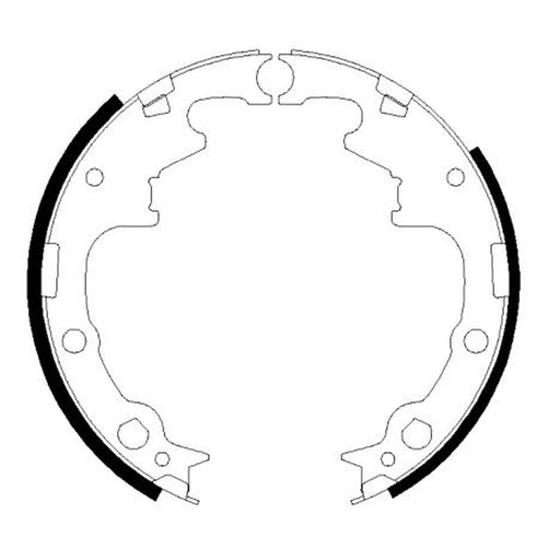 Mintex Brake Shoe Set Axle Kit fits Chrysler Voyager 1987-1990 3.0 3.3