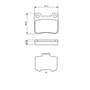 Bosch Front & Rear Pads fits Mercedes-Benz 190 1982-1993
