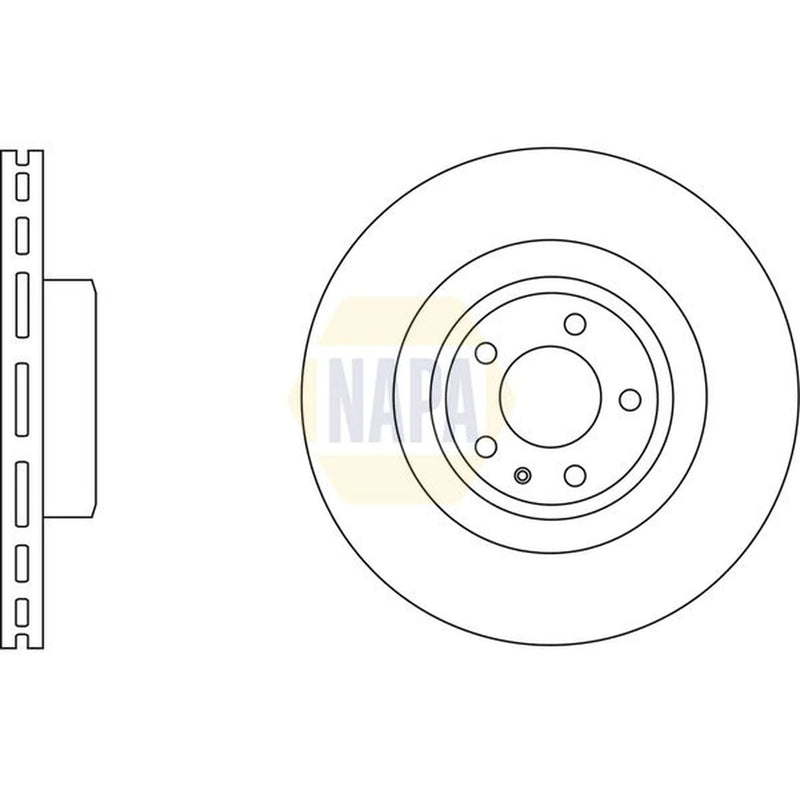 NAPA Front Brake Vented Discs & Pads fits Audi Q5 2008-2017 3.0 3.2