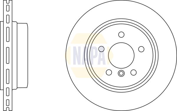 NAPA Brake Disc Set Vented