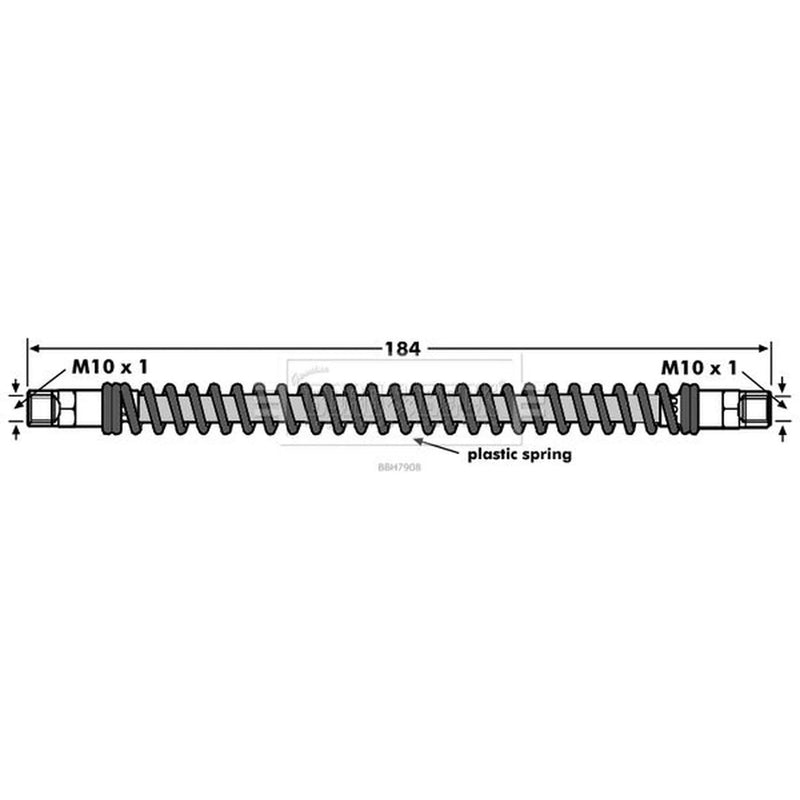 Borg & Beck Brake Hydraulic Hose Line inner BBH7908