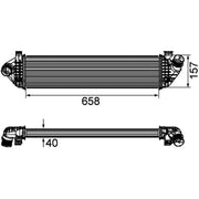 Mahle Intercooler (Charge Air Cooler) CI 198 000P