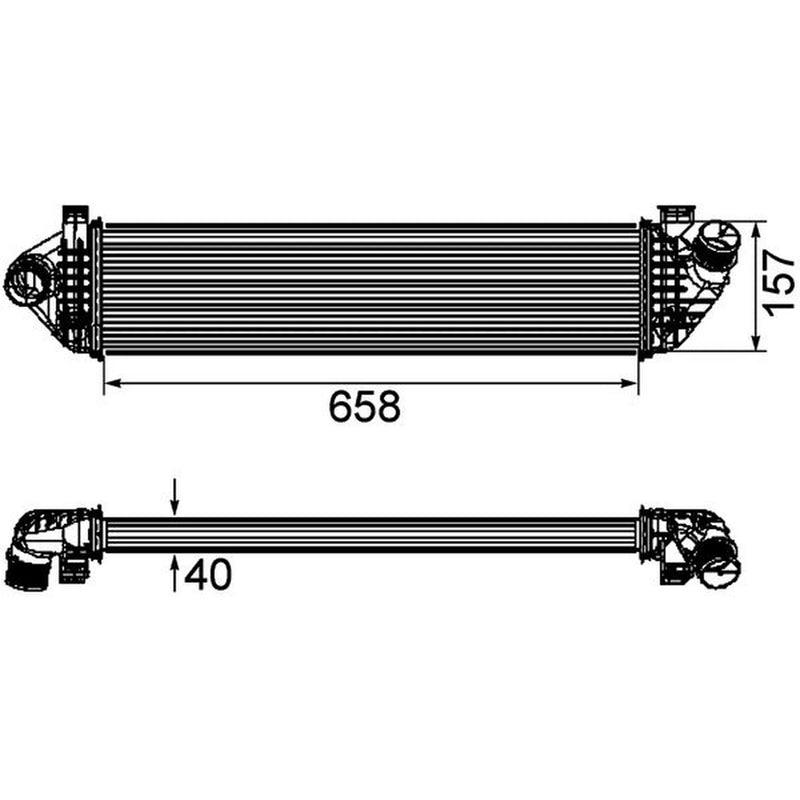 Mahle Intercooler (Charge Air Cooler) CI 198 000P