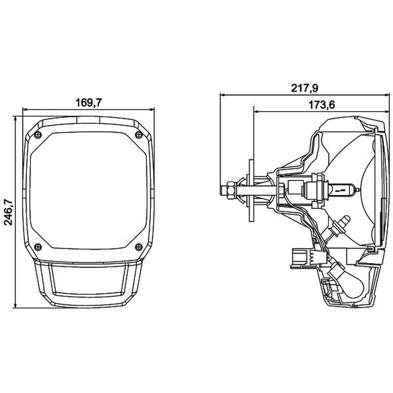 Hella Headlight Headlamp T4W Left