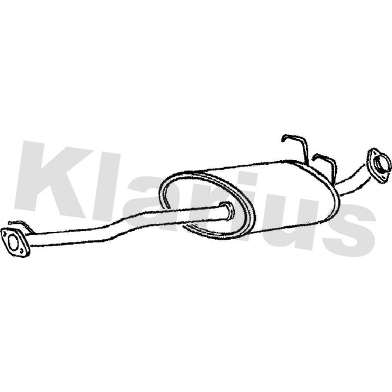 Klarius Box With Centre Pipe Centre fits Toyota Land Cruiser Colorado 1995-2002