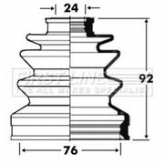 First Line Drive Shaft Bellow Kit Front Left fits Chrysler Neon 1994-1999