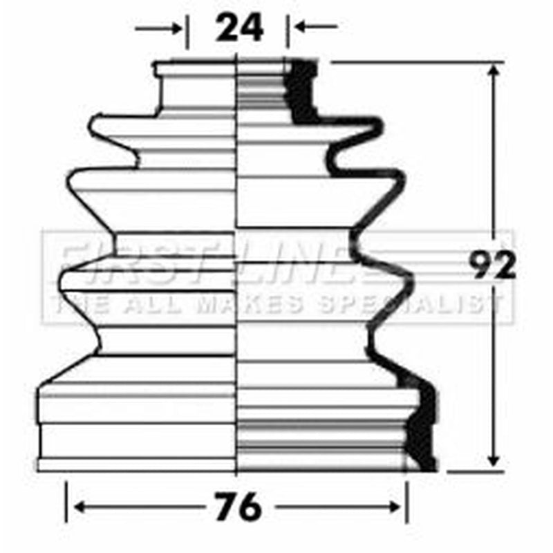 First Line Drive Shaft Bellow Kit Front Left fits Chrysler Neon 1994-1999