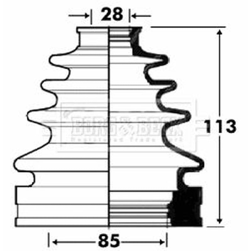 Borg & Beck Drive Shaft Bellow Kit transmissio BCB2873