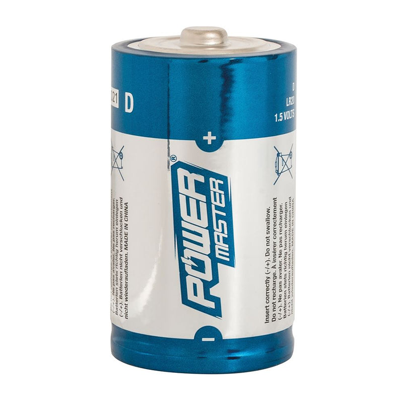 Powermaster D-Type Super Alkaline Battery LR20 2pk 2pk PowerMaster - Dynamic Drive