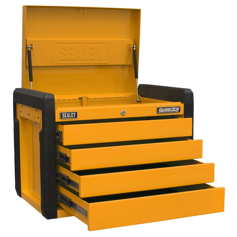 Superline Pro Superline PRO Push-to-Open Topchest 4-Drawer - Orange APPD4O Superline Pro - Dynamic Drive