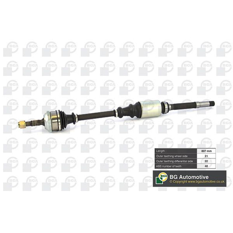BGA CV Drive Shaft Driveshaft Front Right fits Citroën Ax 1991-1996 1.4