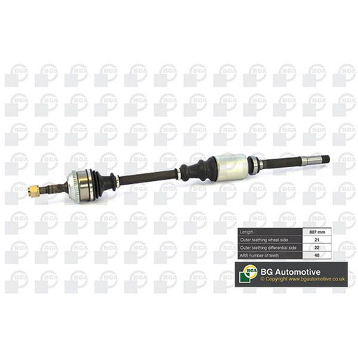 BGA CV Drive Shaft Driveshaft Front Right fits Citroën Ax 1991-1996 1.4