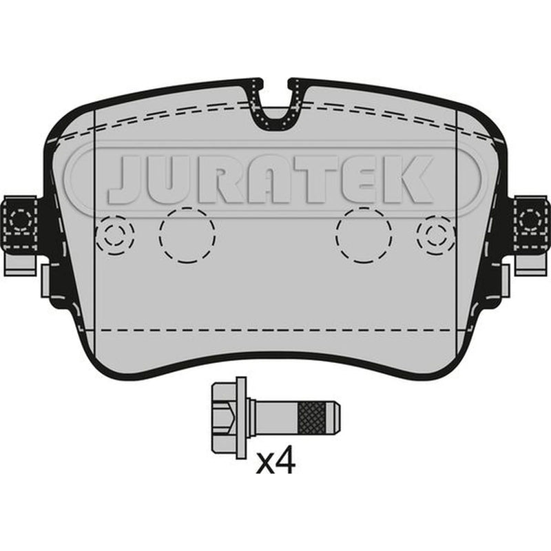 Juratek Rear Brake Pad Set fits Audi A5 2024-2025 2.0