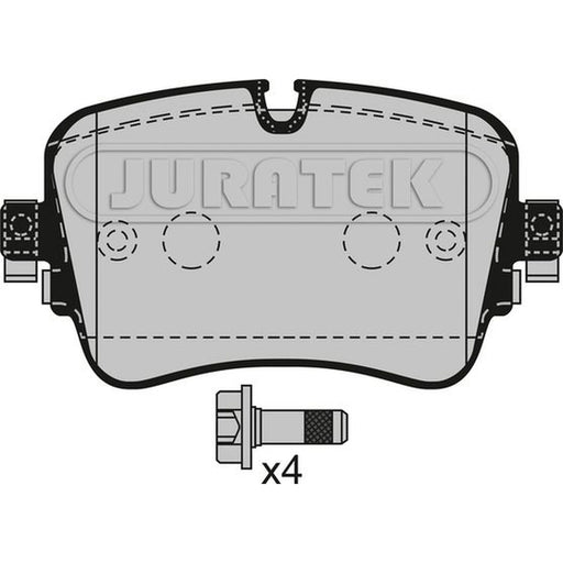 Juratek Rear Brake Pad Set fits Audi A5 2024-2025 2.0