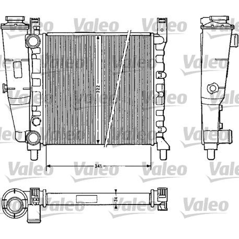 Valeo Engine Radiator 811385