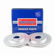Borg & Beck 2 x Vented Brake Discs fits Daihatsu Terios 2006 on 1.5