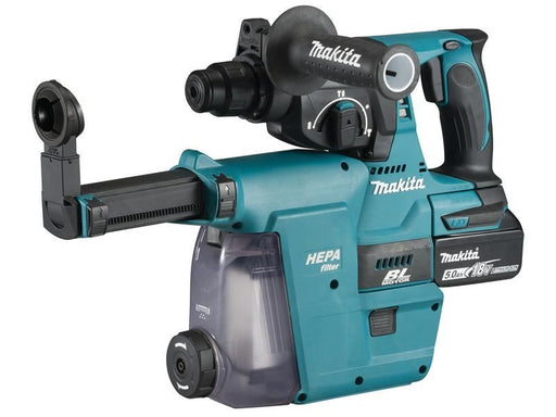 Makita DHR242RTJW SDS Plus BL Hammer Drill + Extractor 18V 2 x 5.0Ah Li-ion Makita - NN4 Online