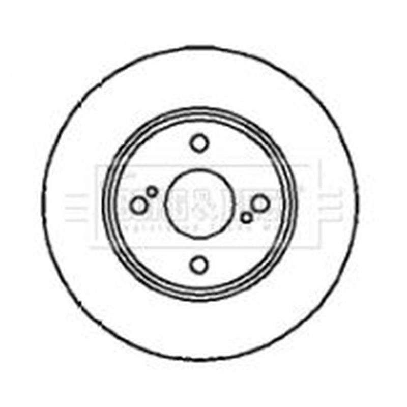 Borg & Beck Rear Brake Discs BBD4207-x2