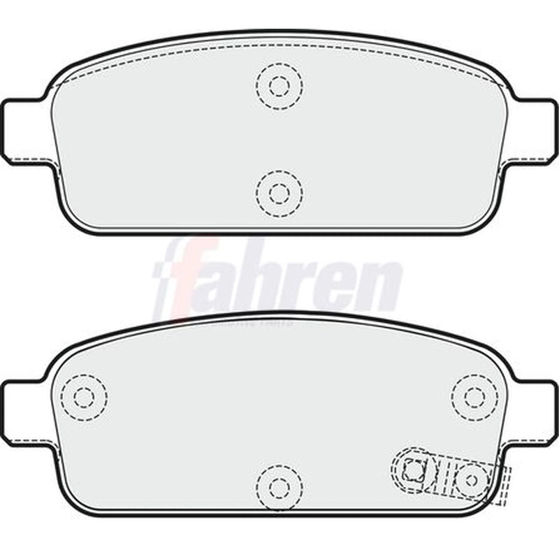 Fahren Rear Brake Pad Set FBP3269