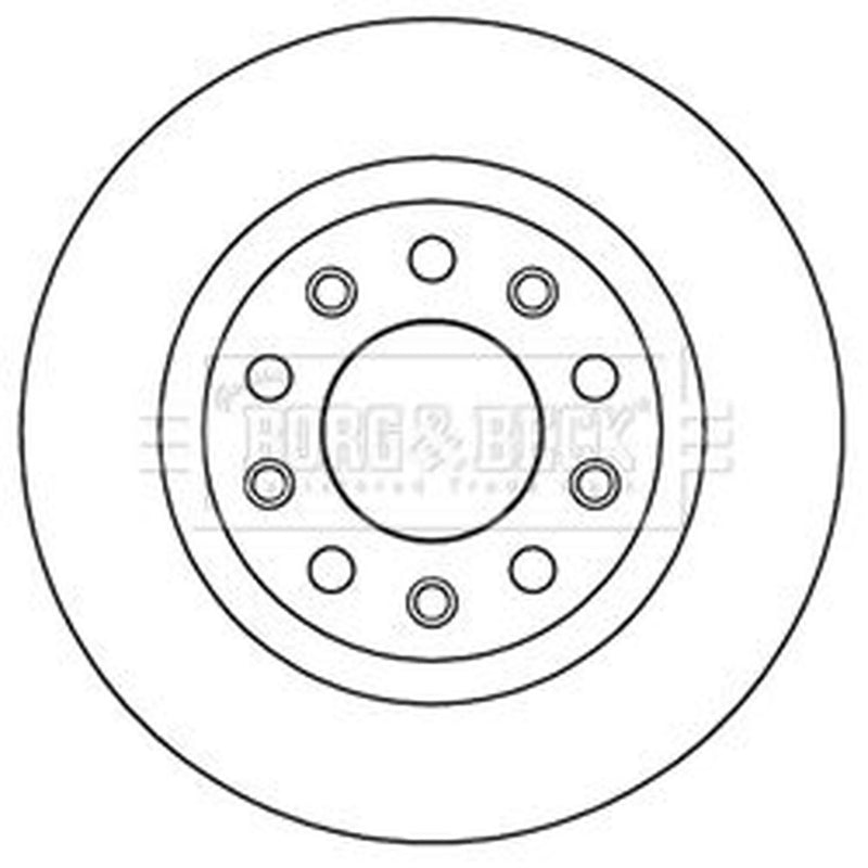 Borg & Beck Front & Rear Brake Discs & Pads fits Alfa Romeo Giulietta 2010-2020