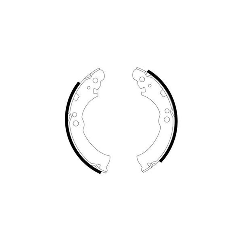 Mintex Brake Shoe Set Axle Kit fits Nissan Figaro 1991-1992 1.0