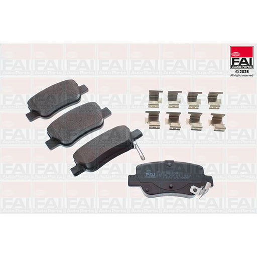 FAI Rear Brake Solid Discs & Pads fits Toyota Avensis 2008-2018 1.6 1.8 2.0 2.2
