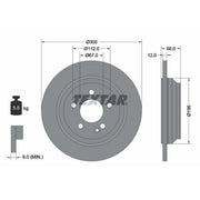 Textar 2 x Solid Rear Brake Discs 92272703-x2