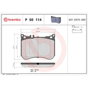 Brembo Front Brake Discs & Pads fits Mercedes-Benz S-Class 2013-2020