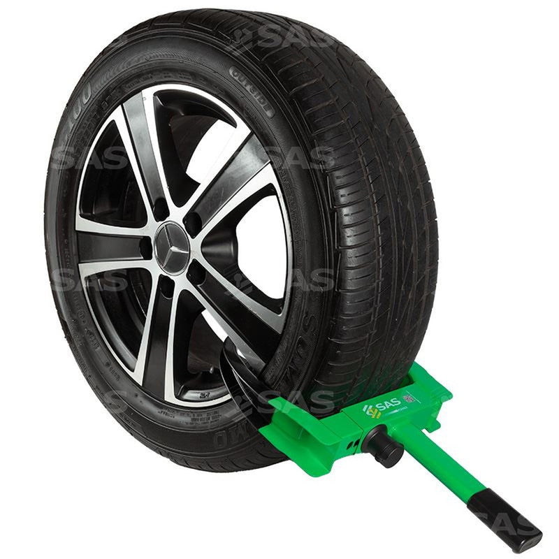 SAS Security Products SAS SAS GREEN V2 Wheelclamp Keyed Alike - Main Product Image | UK Camping and Leisure