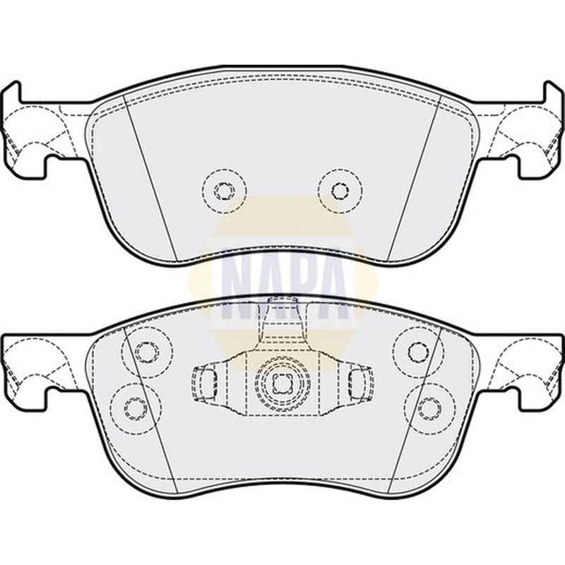 NAPA Front Brake Pad Set fits Ford Fiesta VII 2017-2021 1.0 1.1 1.5