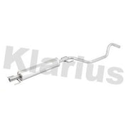 Klarius Box With Centre Pipe Centre fits Opel Zafira Family B 2005-2015 1.6 1.8