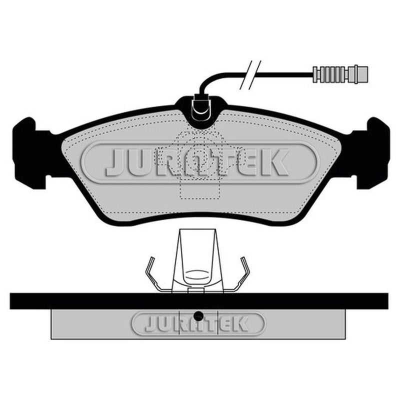 Juratek Rear Brake Pad Set fits Mercedes-Benz Sprinter 3-T 1995-2006