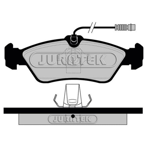 Juratek Rear Brake Pad Set fits Mercedes-Benz Sprinter 3-T 1995-2006