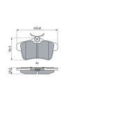 Bosch Front & Rear Pads fits Peugeot Rcz 2013-2015 1.6